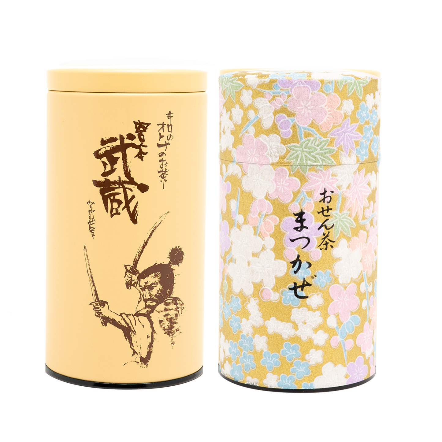 かりがねせんちゃ 武蔵160g・まつかぜ150g 缶入詰合