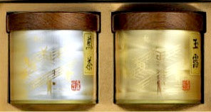 特撰玉露・特撰煎茶　　100g缶入詰合