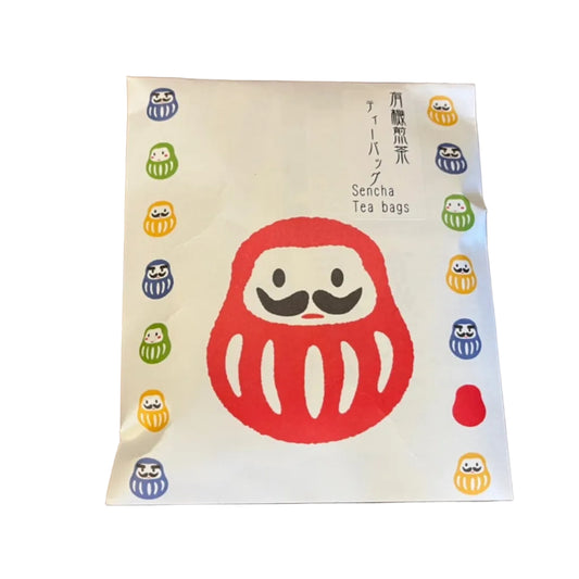 有機煎茶2gティーバッグ10袋入　ダルマ柄
