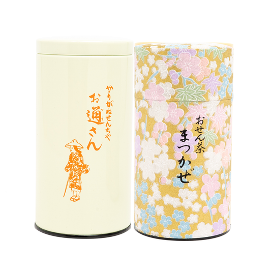 かりがねせんちゃ　お通さん160g・お煎茶まつかぜ150g　缶入詰合